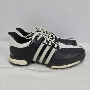 Adidas Tour 360 Golf Shoe Mens size 8.5 Black /White Cleats